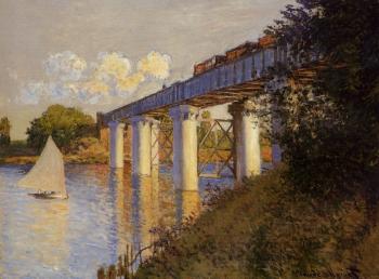 Claude Oscar Monet : The Railway Bridge at Argenteuil IV
